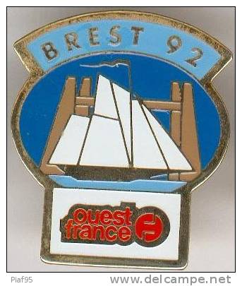 BATEAUX-BREST 92 OUEST FRANCE - Schiffahrt