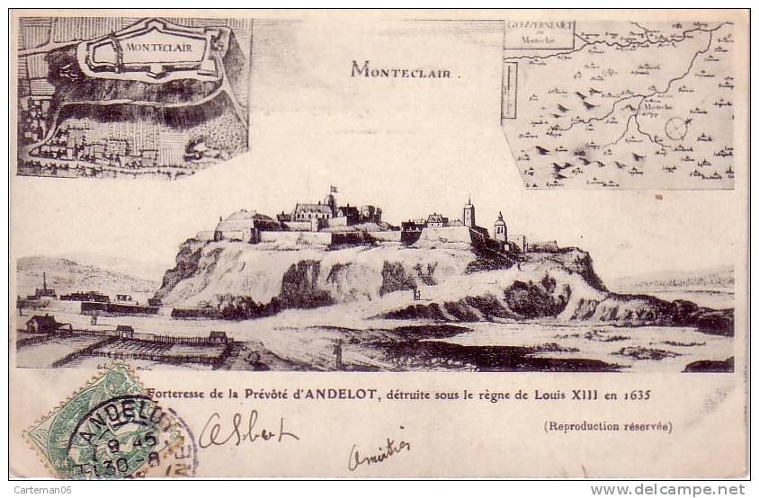 52 - Andelot - Monteclair - Forteresse De La Prévôté, Détruite Sous Le Règne De Louis XIII En 1635 - Andelot Blancheville