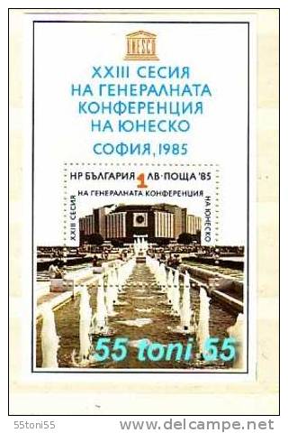 Bulgaria 1985 XXIII Conference UNESCO S/S - MNH - UNESCO