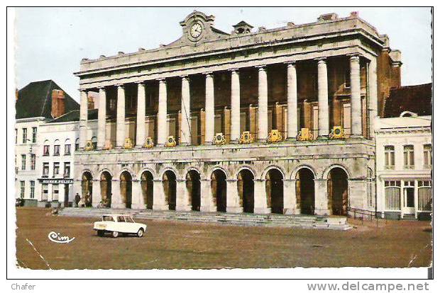 CP Glacée  - Hazebrouck  (Nord)  L´Hôtel De Ville -  1969 - Hazebrouck