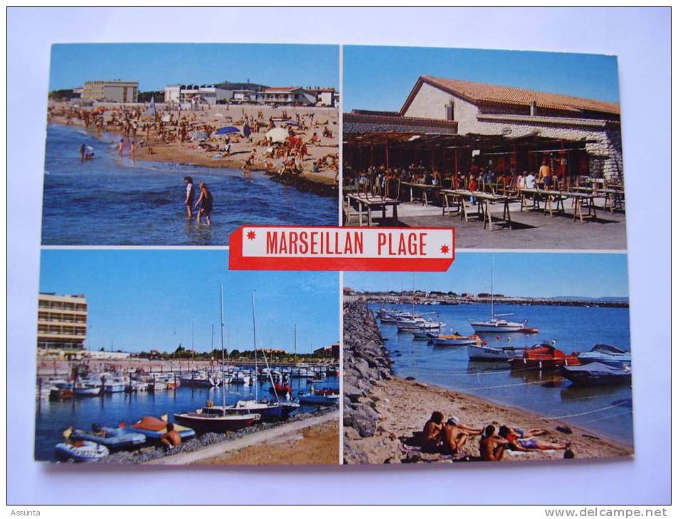 Hérault  - 4 Vues  De Marseillan Plage - Marseillan