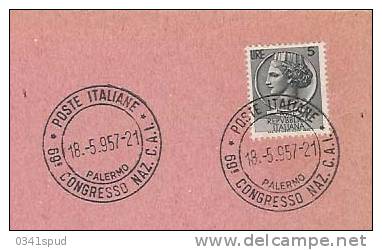 1957 Italia Montagna  Palermo  Congresso CAI - Klimmen