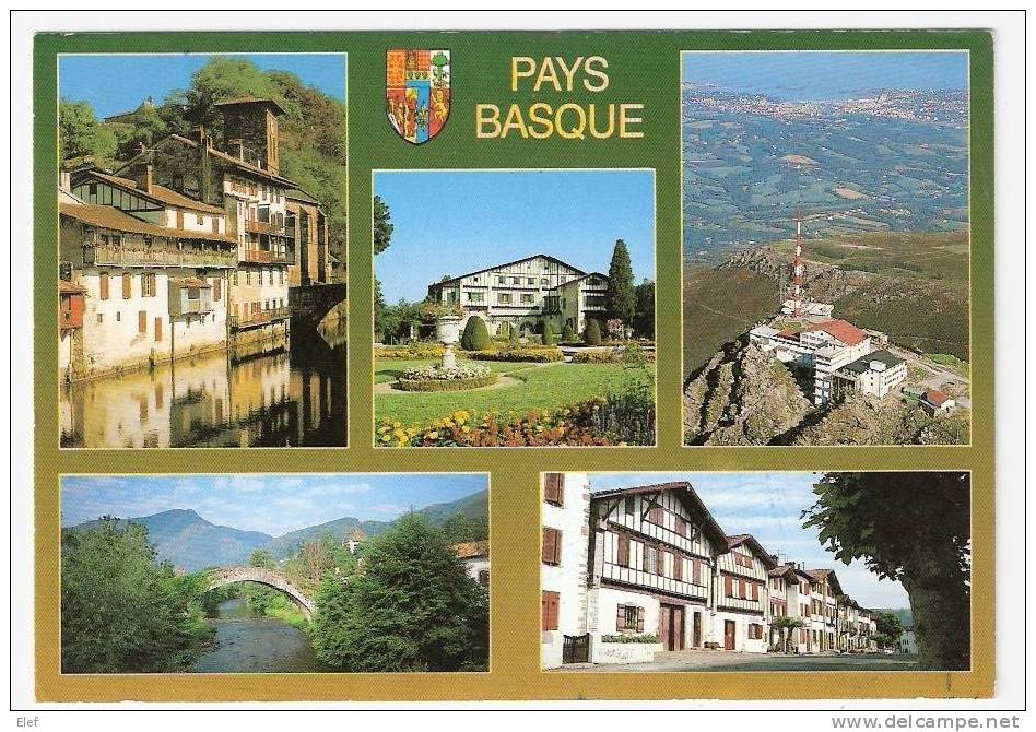 PAYS BASQUE, 64 : Pont Romain à St-Etienne-de-Baïgorri, St-Jean-Pied-de-Port, Cambo Arnaga, Sommet De La Rhune , TB - Saint Etienne De Baigorry