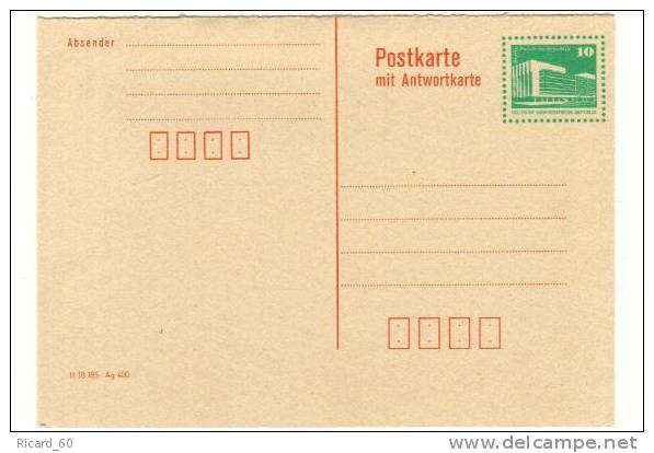 Entier Postal Ddr  Neuf - Postkaarten - Ongebruikt