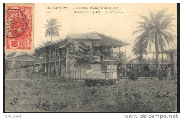 1907 Guinée Française  Conakry  Hopital Ballay - Guinée Française