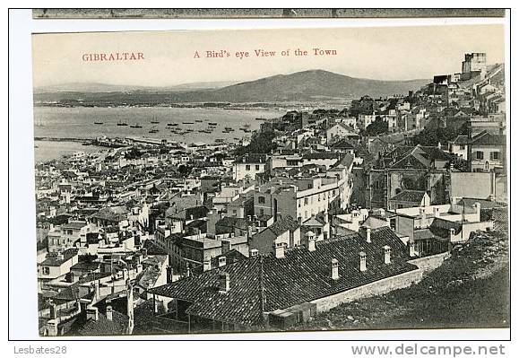 GIBRALTAR.-A Bird's Eye View Og The Town.-CVB 293 - Gibilterra