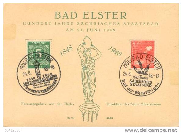 1948 Allemagne Bad Elster  Thermes  Terme Thermal - Thermalisme