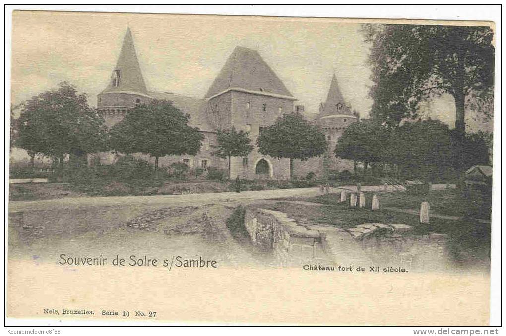 SOLRE-SUR-SAMBRE  - CHATEAU FORT XII SIECLE - Erquelinnes