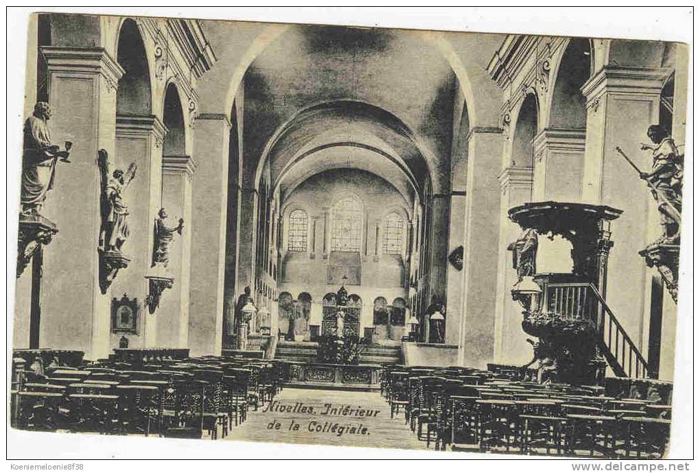 NIVELLES - INTERIEUR DE LA COLLEGIALE - Nivelles