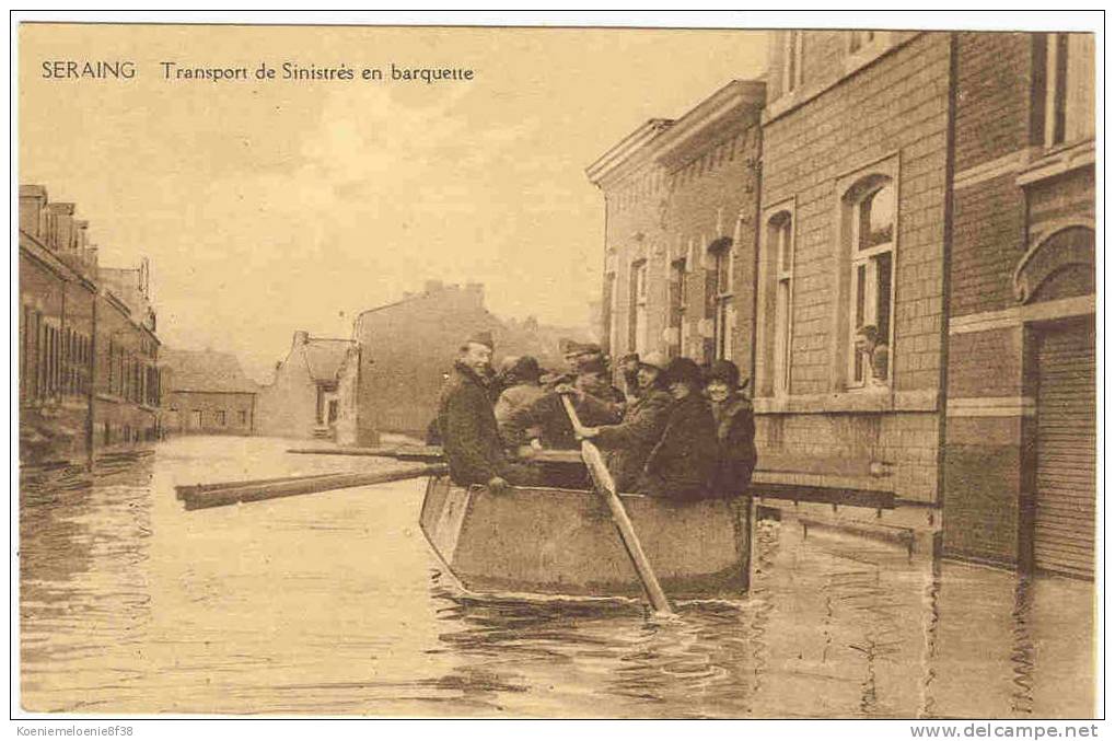 SERAING - TRANSPORT DE SINISTRES EN BARQUETTE - Seraing