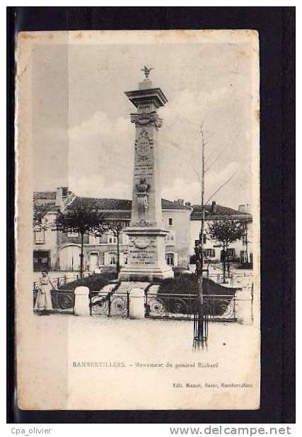 88 RAMBERVILLERS Monument Général Richard, Ed Mamet, 1906 - Rambervillers