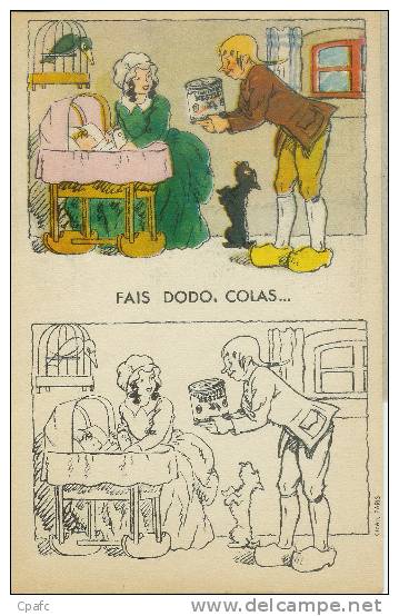 Coloriage Chanson Fais Dodo,Colas... Publicité Nestlé -lait Concentré-bébé,biberon - Nestlé