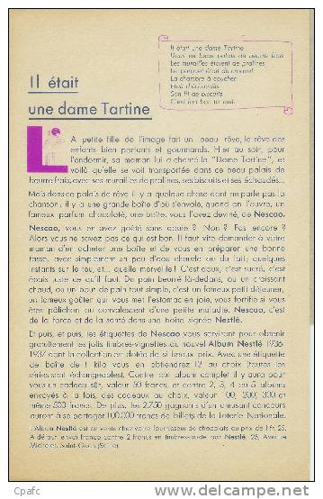 Coloriage Chanson Dame Tartine - Publicité Nestlé -nescao - Nestlé