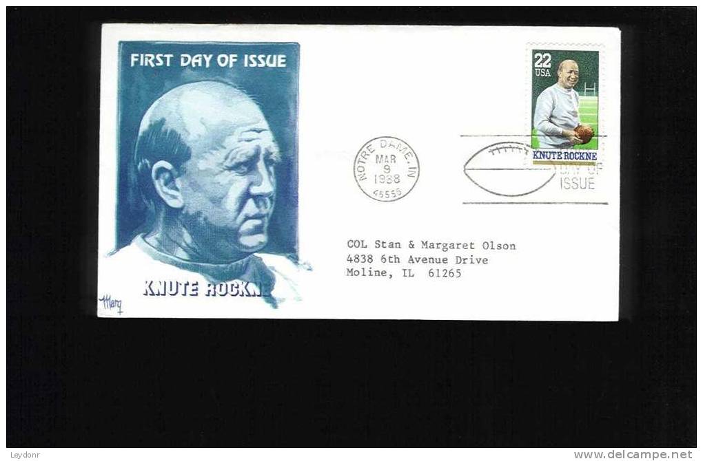 FDC Knute Rockne 1988 - 1981-1990