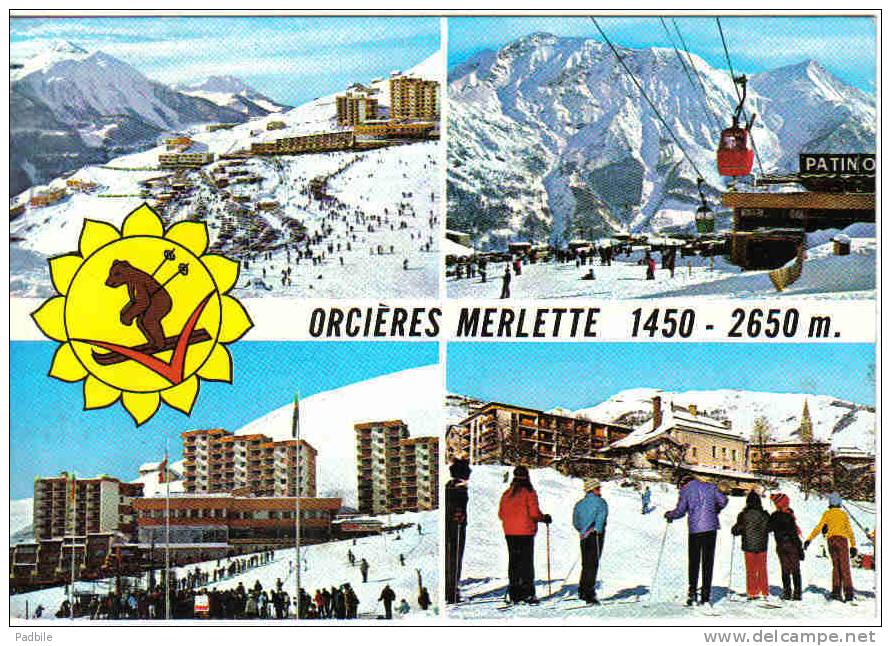 Carte Postale 05.  Orcières - Merlettes  Trés Beau Plan - Orcieres