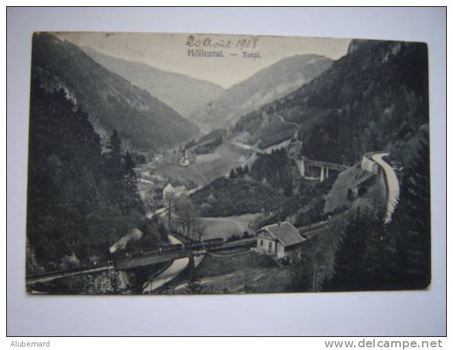 Hollental.  - Total. 1908 - Höllental