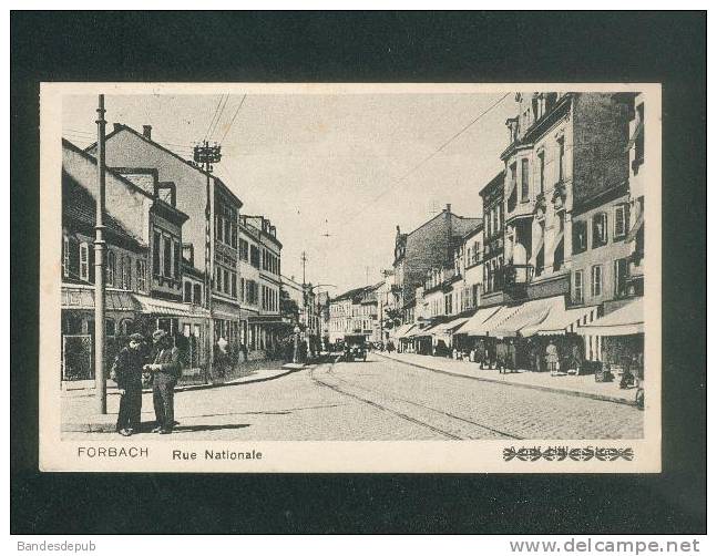 Forbach ( Moselle 57) - Rue Nationale ( Animée Jul. Manias & Cie ) - Forbach