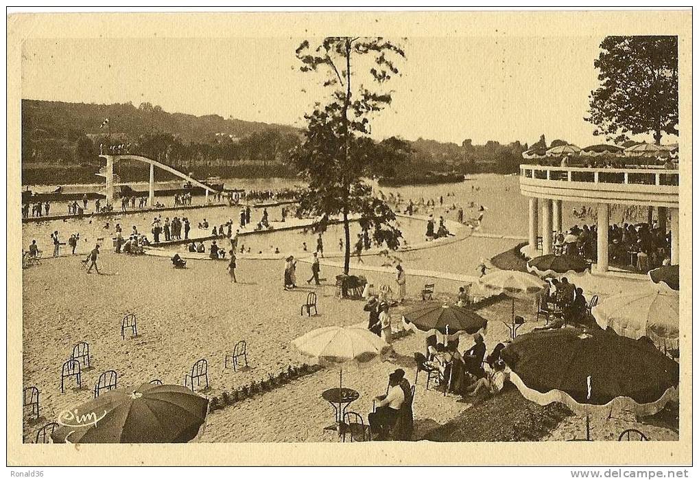 CP 78 VILLENNES   MEDAN Vue Des Piscines (bar, Terrasse, Tobogan) - Villennes-sur-Seine