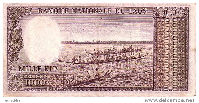 LAOS  1 000 Kip  Non Daté (1963)   Pick 14b  Signature 6    ***** QUALITE  VF + ***** - Laos