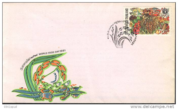 1981 Thailande FDC  FAO - Contre La Faim