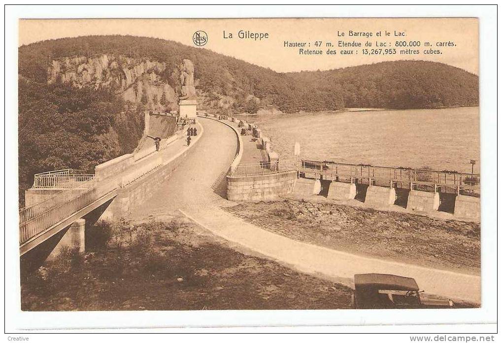 LA GILEPPE. LE BARRAGE ET LE LAC  Edition:Richel Soeurs 49 Rue Du Collège ,Verviers - Gileppe (Barrage)