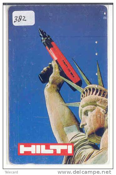 Telecarte Statue Of Liberty (382) - Statue De La Liberte Twins Towers New York USA Phonecard - Paesaggi