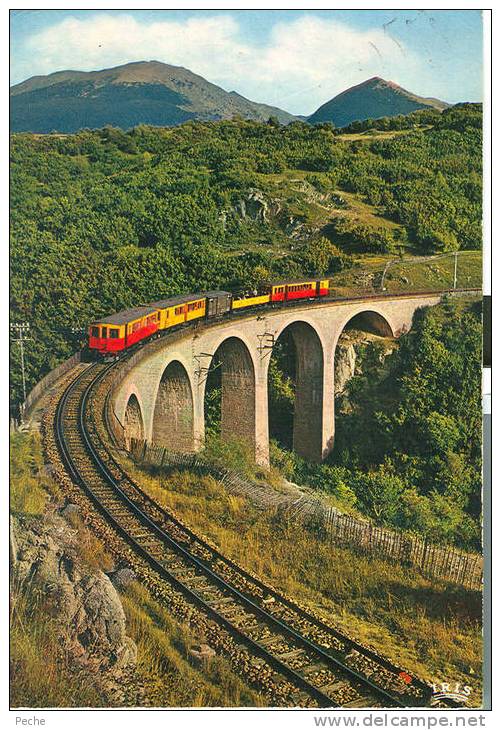 N°35861 GF -cpsm Ligne Sncf De Villefranche De Conflent à La Tour De Carol - Ouvrages D'Art