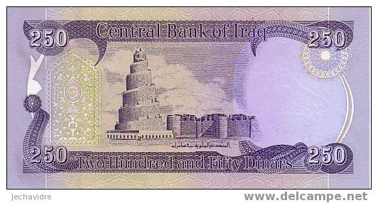 IRAQ   250 Dinars   Emission De 2003   Pick 91     ***** BILLET  NEUF ***** - Irak