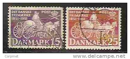 DENMARK  - Centenaire Du Timbre - Yvert # 341/2 - VF USED - Oblitérés