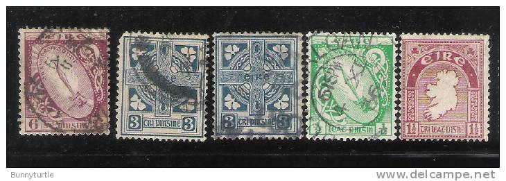 Ireland Def Sword Of Light Map Celtic Cross Used - Used Stamps