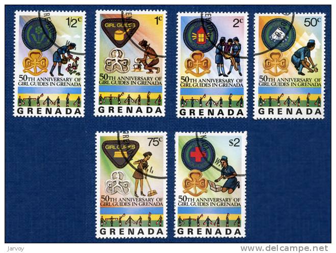 Grenada 1976, 50e Anniv. Des Guides De Grenade Y&T 674-79 - Erste Hilfe