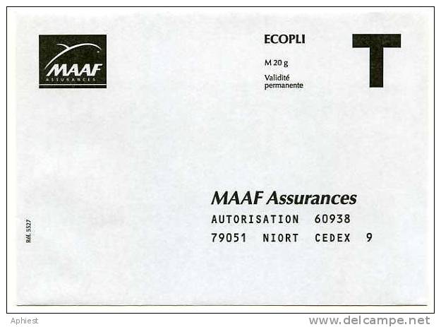 Enveloppe Réponse T - Maaf - Niort - Cards/T Return Covers