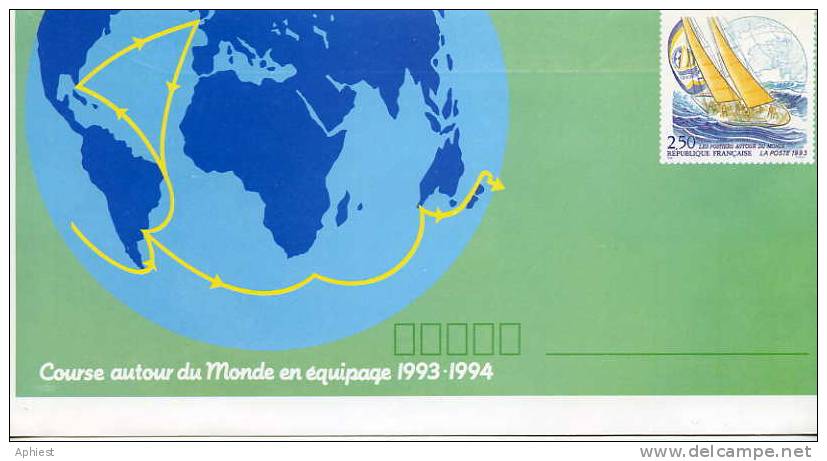 EP Enveloppe YT N°2789-E1 Neuf - Course Autour Du Monde En équipage 1993 - Enveloppes Types Et TSC (avant 1995)