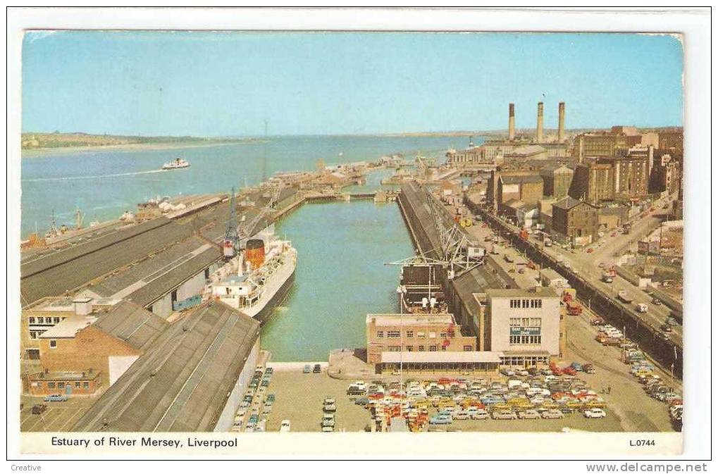 Estuary Of River Mersey,Liverpool 1973 - Liverpool