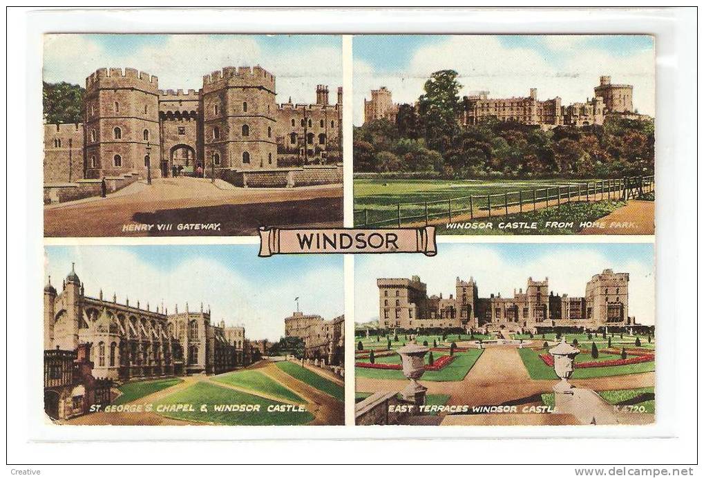 WINDSOR ,Valentine's Postcard 1955 - Windsor