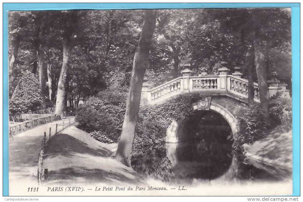 75017 PARIS 20.09.1909 PETIT PONT Du PARC MONCEAU Ed LEVY 1121 à SOULOT CHATEAU PERRAIS PARRIGNE POLIN SARTHE /1894A - District 17