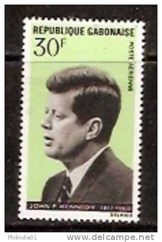 Gabon 1969 J.F. Kennedy, American President, Famous People MNH Sc C79 # 1299 - Kennedy (John F.)