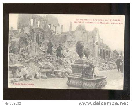 26979 Baccarat Bombardé Par Les Allemands Vue Intérieure édit.bastien Guerre 1914-18 Belle Carte - Baccarat
