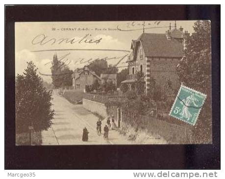 26987 Cernay Rue De Sannois édit.maine N° 22 Vernie  Animée Villa  Belle Carte - Ermont-Eaubonne