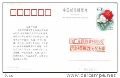 Tiger Lion , Dalian Tiger-lion Garden  , Pre-stamped Card , Postal Stationery - Rhinoceros