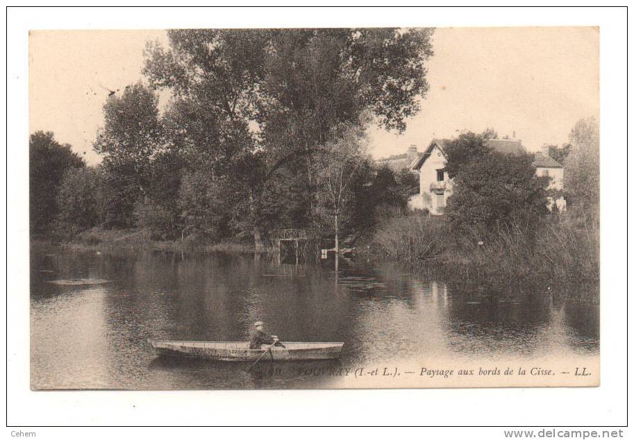 VOUVRAY 37 PAYSAGE AUX BORDS DE LA CISSE BARQUE - Vouvray