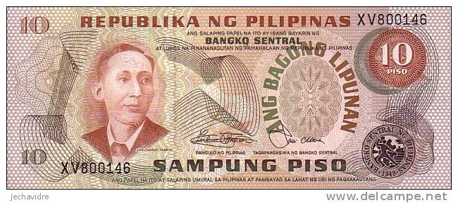 PHILIPPINES   10 Piso  Non Daté   Pick 161b     ***** BILLET  NEUF ***** - Filippine