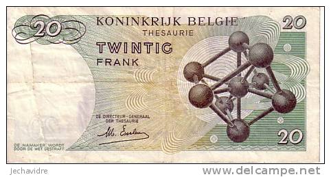 BELGIQUE   20 Francs  Daté Du 16-06-1964   Pick 138     ***** QUALITE  VF ***** - Sonstige & Ohne Zuordnung