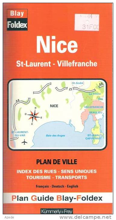 Liv16 Plan De Ville Nice - Karten/Atlanten