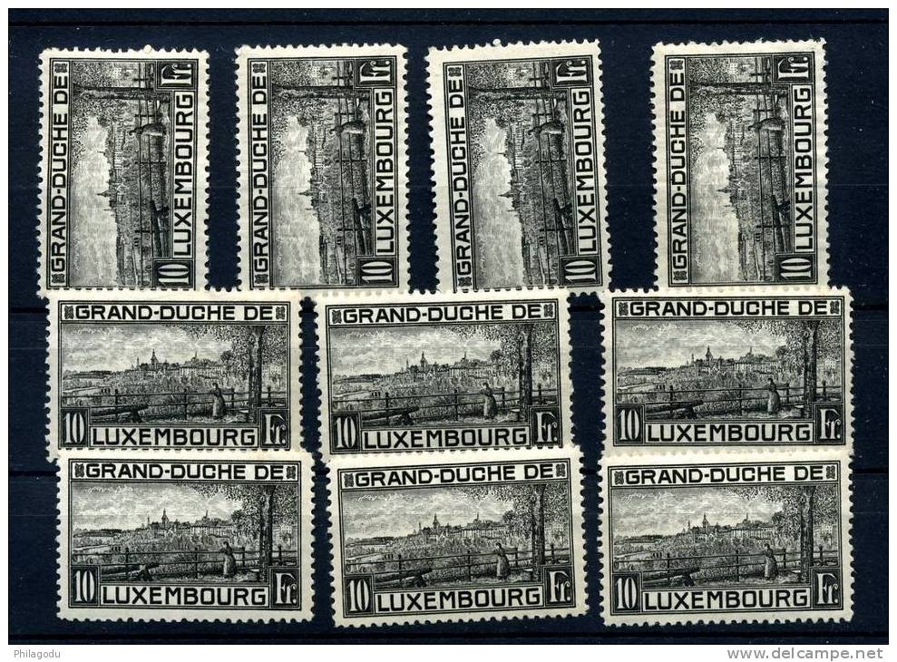 Luxembourg Petit Lot 10 X 141 TB Qualité  Cote 10x25 Euros = 250 Euros - Nuevos