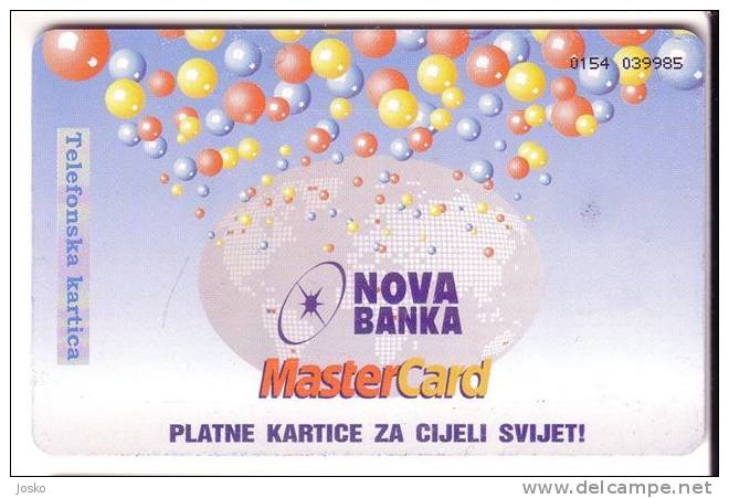 NEW BANK REPUBLICA SERBE ( Serbia Republic In Bosnia , Srpska , Banja Luka ) - NOVA BANKA - Master Credit Card - Bosnie