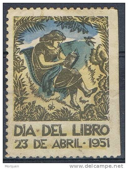 Viñeta DIA DEL LIBRO 1951 - Variétés & Curiosités