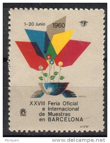 Viñeta FERIA MUESTRAS 1960 Barcelona - Errors & Oddities