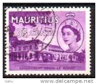 Maurice ; Mauritius 249 (1953) " Elisabeth II "  ; Cote 1989 : 1.50  Fr. - Maurice (1968-...)