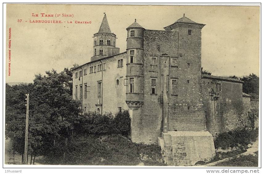 Carte Postale Ancienne Labruguière - Le Château - Labruguière